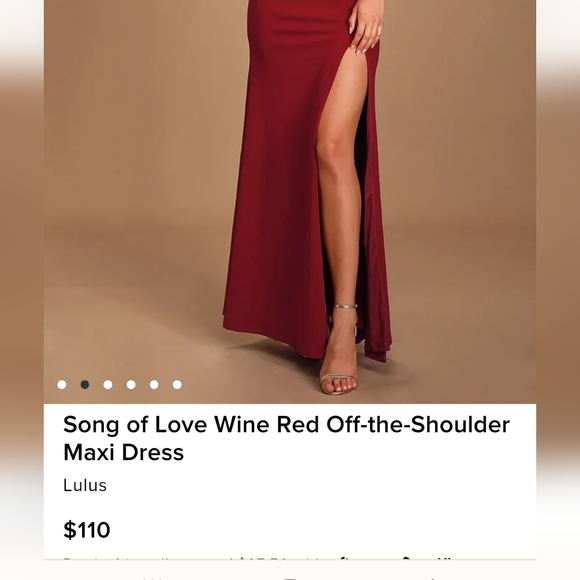 Lulus red formal dress - Picture 4 of 7